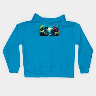 Tropical Tiki Beach Kids Hoodie